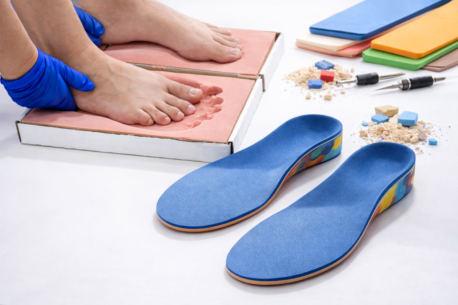 Custom foot orthotics